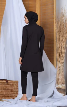 Muslimske Badetøj Islamiske Kvinder Beskedne Hijab Burkini 'ALFASA 20113, som gav Geometriske Trykt Swimmingpool Model'