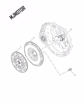 3pcs/kit Kobling, trykplade / Clutch Disc / Release Leje for Kinesiske SAIC ROEWE MG3 Auto bil motor dele 30005117