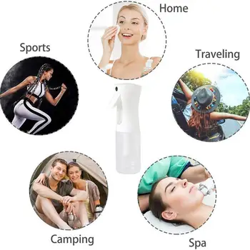 Kosmetiske Fugtgivende Spray Flaske Til Kvinder, der Rejser Ultra-fine Gennemsigtige Spray Flaske Komfortable Dyse O8O0