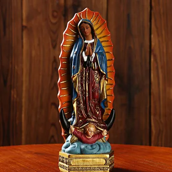 Kreative Jomfru Maria Religiøse Smykker Hjem Dekorationer Jomfru Maria-Ikon Christian Desktop Statue Af Jomfru Maria Statue