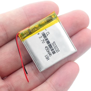 503030 3,7 v Li-Ion-Polymer Batteri 450mAh Genopladeligt Lithium Celle For Smart Ur GPS-Spil Spiller Luftfugter Optager