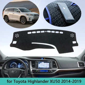 For Toyota Highlander XU50 Kluger 2016 2017 2018 2019 Mat Dashboard Dækker Tilbehør til Bilen Interiør Parasol Dashmat
