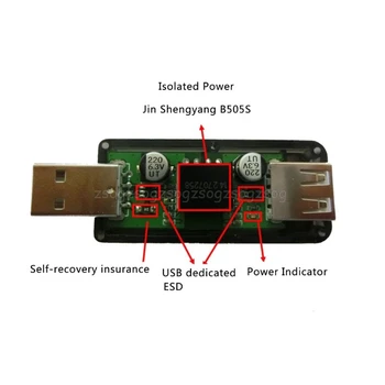 USB Til USB Isolator Industriel Kvalitet Digitale Isolatorer Med Shell 12 mbps Hastighed ADUM4160/ADUM316 USB Isolator Au13 19 Droship