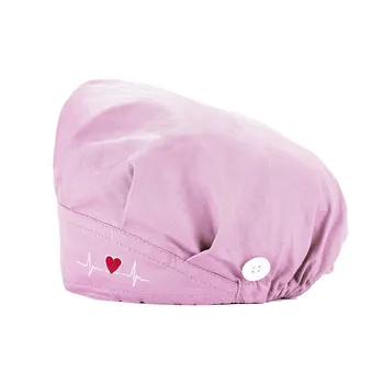 Mode Sved-absorberende Håndklæde Kirurgisk Cap Blomster Spænde Baotou Cap Kvinder Sygeplejerske Hat Ren Bomuld operationsstuen Læge Hatte