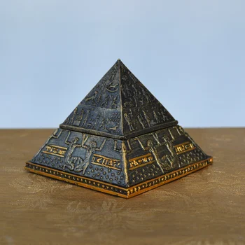 Personlighed Gamle Egypten Khufu Pyramiden Model Kreative Lille Dekoration, Boligindretning Håndværk Smykkeskrin Gave R968