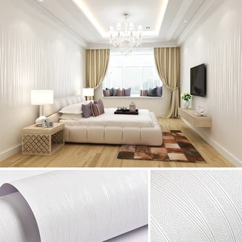 Vandtæt PVC selvklæbende Stribet Tapet Moderne Stue Sofa Soveværelse TV Baggrund vægdekoration Papel De 3D-Parede