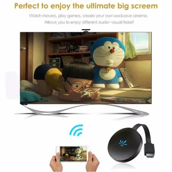 G6 TV Stick 2,4 GHz Video WiFi Display HD Digital HDMI Medier skærmspejling Trådløse TV Dongle Til YouTube Chromecast 2