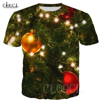 Mode Glædelig Jul Neon T-shirts til Mænd/Kvinder Tee Shirt, Sportstøj Afslappet Jul 3D-T-Shirt Til Piger Drenge Oversize Tshirt