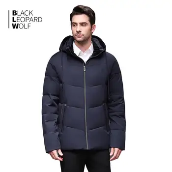 Blackleopardwolf 2019 Vinteren mænd ned jakke mode frakke tyk parka mænd Alaska Vindtæt Aftagelig outwear Hot Salg BL-973