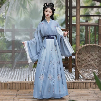 Traditionelle Hanfu Kvinde Kinesiske Gamle Han-Dynastiet Prinsesse Kostume Vestidos Tang Passer Prinsesse Kjole Sceneoptræden Bære