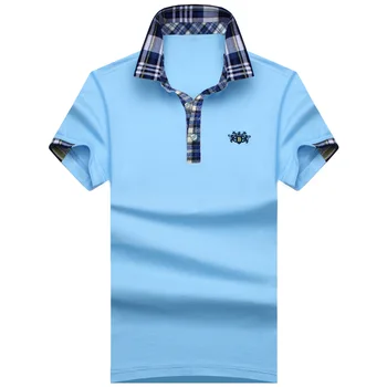 SHABIQI NYE 2019 Mænds Mærke Polo Shirt Til Mænd Designer Polos Mænds Bomuld kortærmet skjorte Mærker trøjer Plus Størrelse S-10XL