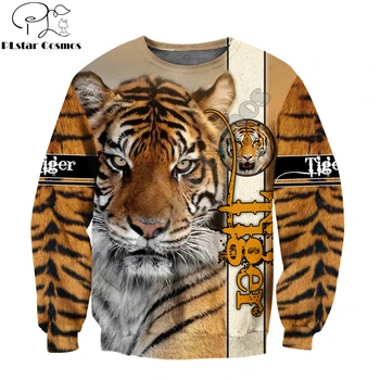 Dyr Smuk Kærlighed Tiger 3D-Over Trykt Unisex Deluxe Mænd Hoodie Sweatshirt Zip-Pullover, Casual Jakke Træningsdragter DW0288