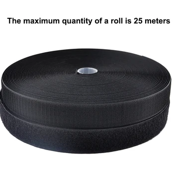 5Meter/Par 16/20/25/30/38/50/100/110mm Velcros velcrolukningen Tape Strimmel Nylon Mærkat Velcros for Syning DIY Ingen Lim