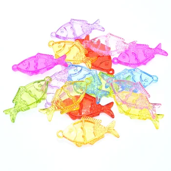 Baby tidlig læring pædagogisk legetøj gennemsigtig krystal fisk toy regnbuens farver montessori lære farve matematik for lys tabel