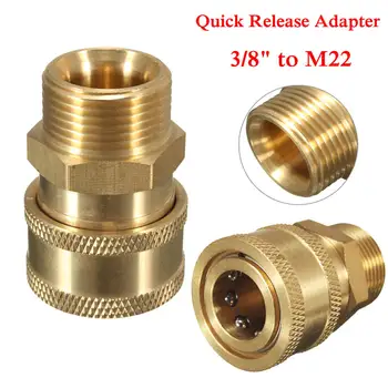 3/8 Tommer Quick Adapter oprette Forbindelse til M22 Metrisk Montering højtryksrenser værktøj og Slange Nye Ankomst
