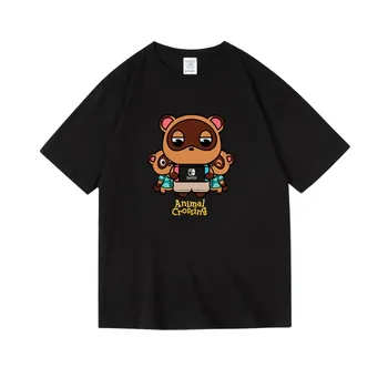 Animal Crossing Kawaii T-Shirts Teenager-Piger/Drenge, Søde t-Shirts Hipster Nye Ankomster O-hals Casual t-Shirt Tøj Toppe