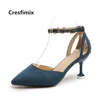 Cresfimix Frauen Høje Hæle kvindelige fashion forår & sommer-høj hæl sko dame casual sko mode komfortable pumper a5397