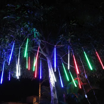 LED meteorregn Regn string lys LED Vandtæt Snefald Meteor Lys Jul Udendørs regndråbe Lys
