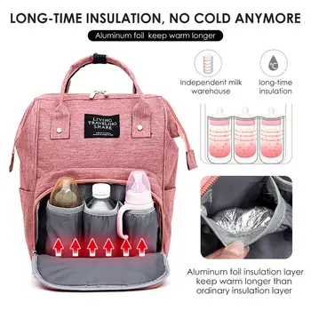 Mor Bag Baby Ble Taske Vandtæt Stor Kapacitet Mor Rygsæk Ultra-let Og Holdbart Til Udendørs Rejser