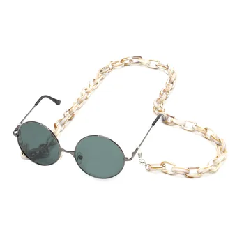 Vintage Briller Kæde Trendy Grøn Akryl Harpiks Solbriller Nøglesnore Læsning Briller Hængende Hals Kæde Briller Rem Unisex
