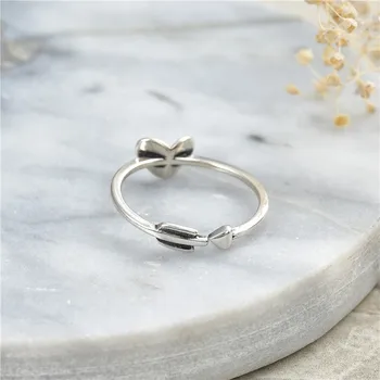 Ny koreansk stil sterling sølv ring 925 elsker damer bryllup part gave åbning silver 925 ring mode smykker