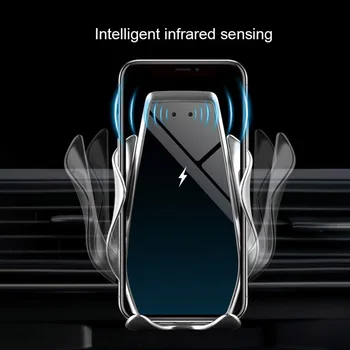 FDGAO Automatisk 15W/10W Hurtig Bil Trådløse Infrarøde Sensor Oplader Til Samsung S20 S10 iPhone-11 Pro XS-XR 8 Plus Huawei P40 Pro
