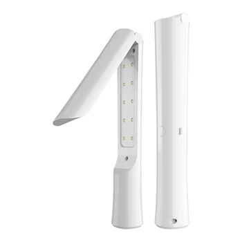 Foldbar Håndholdt UV-Lys Sanitizer Wand USB-Opladning LED-Bakteriedræbende Desinfektion UVC-Ultraviolet Lampe Stick til Hjem&Rejser