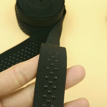NYE 5M 40mm 25mm Sort Punkt Silikone Elastik Griber Til Syning Diy Corset Knæ Håndleds Beskyttere Yoga Tilbehør