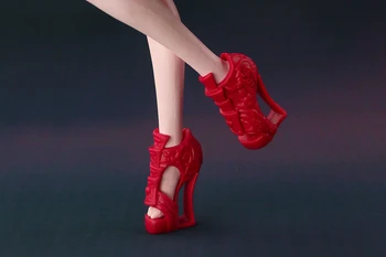 50 par / masse Nye Høj kvalitet Originale sko til Monster high dukke Fashion Røde sko Gratis forsendelse