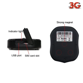 TK905-3G-3G-WCDMA GPS Tracker 5000mAh Batteri Lang standy tid Stemme Overvåge Lang Standby Tid Geo-hegn Chok-og Vibration Alarm