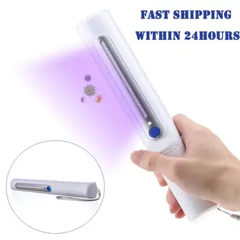 Bærbare UV Sterilisator Lampe for Bakterier, Virus Desinfektion UV-Pære Telefon Rengøringssæt til hjemmekontoret Rejse Sterilisation