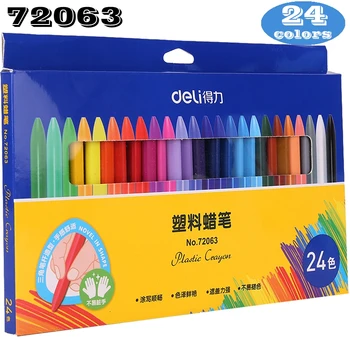 Deli plast crayon voks farveblyant farve maleri pinde farve farve farve blyant 12-36 farver, børn, studerende caryon