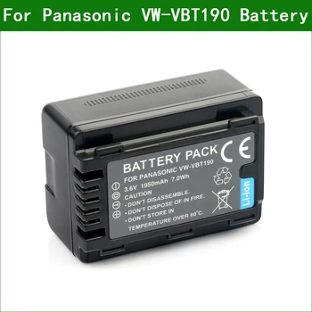 LANFULANG VW-VBT190 genopladeligt Batteri, Kamera Batterier for Panasonic HC-V210 HC-V230 HC-V250 HC-V260 HC-V270 HC-V510 HC-V520