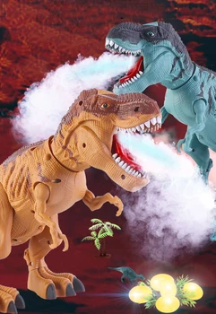 Dinosauren Tyrannosaurus Rex Dyr Elektrisk Gå-Dyr Toy Lavere lægger Æg Spray Fremskrivning for Børn Julegave