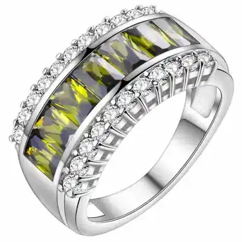 Cellacity Solid 925 Sterling Sølv Ring Kvinder Ametyst Ringe Gemstone Fine Smykker Ring Party Jubilæum engros Gaver