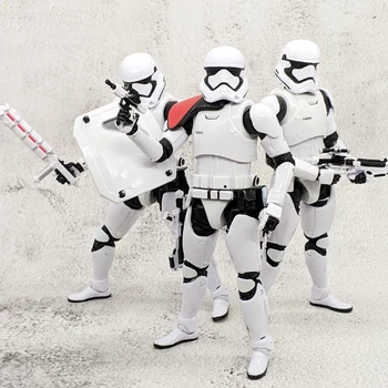 6 Tommer Star Wars Hvide og Sorte Kriger Imperial Stormtrooper Stil Anime Handling Legetøj Figur Model Legetøj til Børn Uden Boks