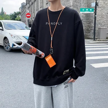 SingleRoad Herre Crewneck Sweatshirt Mænd 2020 Anime Naruto Overdimensionerede Harajuku Japansk Streetwear Sweatshirts Sort Hættetrøje Mænd