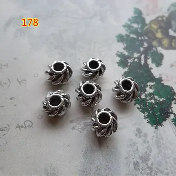 50stk/masse Græskar Form Metal Spacer Perler 7.5x5mm Tibetansk Sølv Charm Løse Perler Resultater DIY Smykker at Gøre Armbånd Øreringe