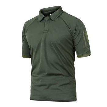 Mænds Åndbar Hær Bekæmpe Taktiske Polo Shirts Militære Shirts Mandlige Quick Dry kortærmet Polo Shirts Plus Størrelse 4XL 5XL