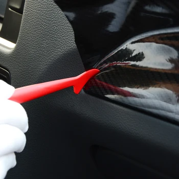 FOSHIO vinyl bil wrap værktøjer kit carbon film installere varm luft pistol auto window tint skraber skraber med værktøj taske bil mærkat værktøj