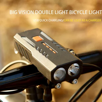 Cykel Lys Regntæt USB-Genopladelige T6 LED 800LM 7W MTB Cykel Forlygte 3 Modes Vandtæt Cykel Cykel Lys Lommelygte