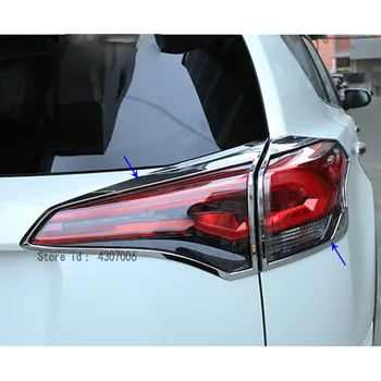 Bilen kroppen bageste hale back Light lampe ramme stick chrome ABS dække trim 4stk For Toyota RAV4 2016 2017 2018