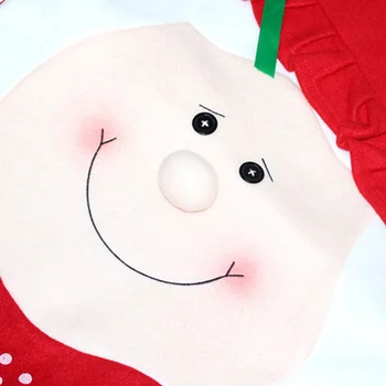 Santa Claus Mrs. Claus Cap stolebetræk julefrokost Bord Dekoration til Hjemmet Stol Tilbage Dække Decoracion