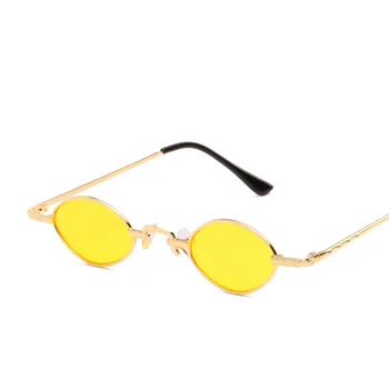 Unikke mini-solbriller kvinder 2019 trending produkter blå gul transparent damer lille sol briller, oculos de sol feminino