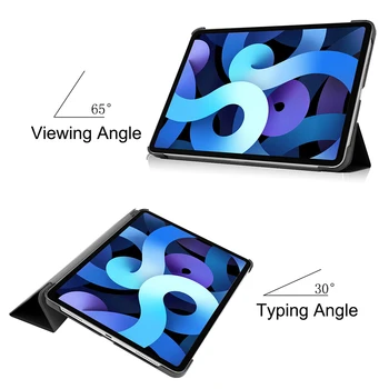 MTT Tablet etui Til iPad Luft 4th Generation 10.9 tommer 2020 Slank PU Læder Magnetisk Flip Stå funda Smart Coque Med Tablet Taske