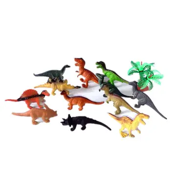 12 Stk Mini PVC Dinosaur Spiller, Diverse Realistisk Lille Dinosaur Figur Model Legetøj til Børn og Småbørn - Farverige
