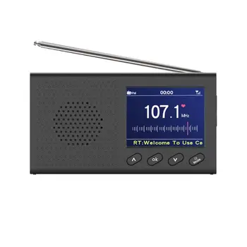 Transportabel DAB-Modtager FM-Radio, Bluetooth 4.2 musikafspiller, 3,5 mm Stereo-Output