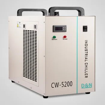 Vandkøler 6L Industrielle Chiller CW-5200DG for 130 W /150W CO2-Gravør Kompressor Køle-Temperatur Justerbar