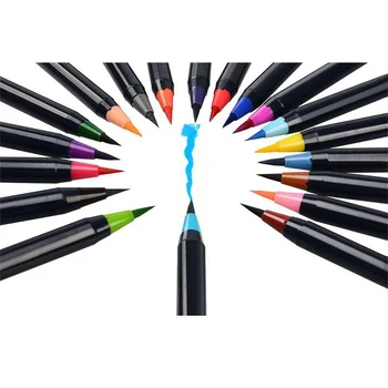 20 Farver, Maleri Blød Pensel, Pen Sæt Professionel Akvarel Markører Pen Sæt Til Manga Børn, Voksne Kunst Forsyninger Kunst Markør