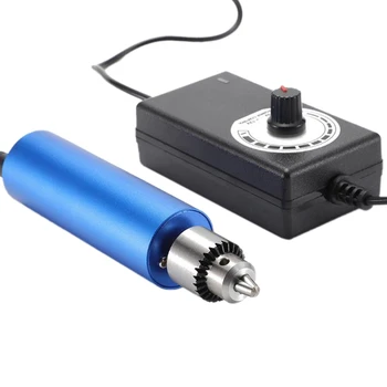 Mini Håndholdt Elektrisk Boremaskine, Trinløs hastighedsregulering Håndholdte Multifunktionelle Metal Lille Elektrisk Boremaskine OS Plug